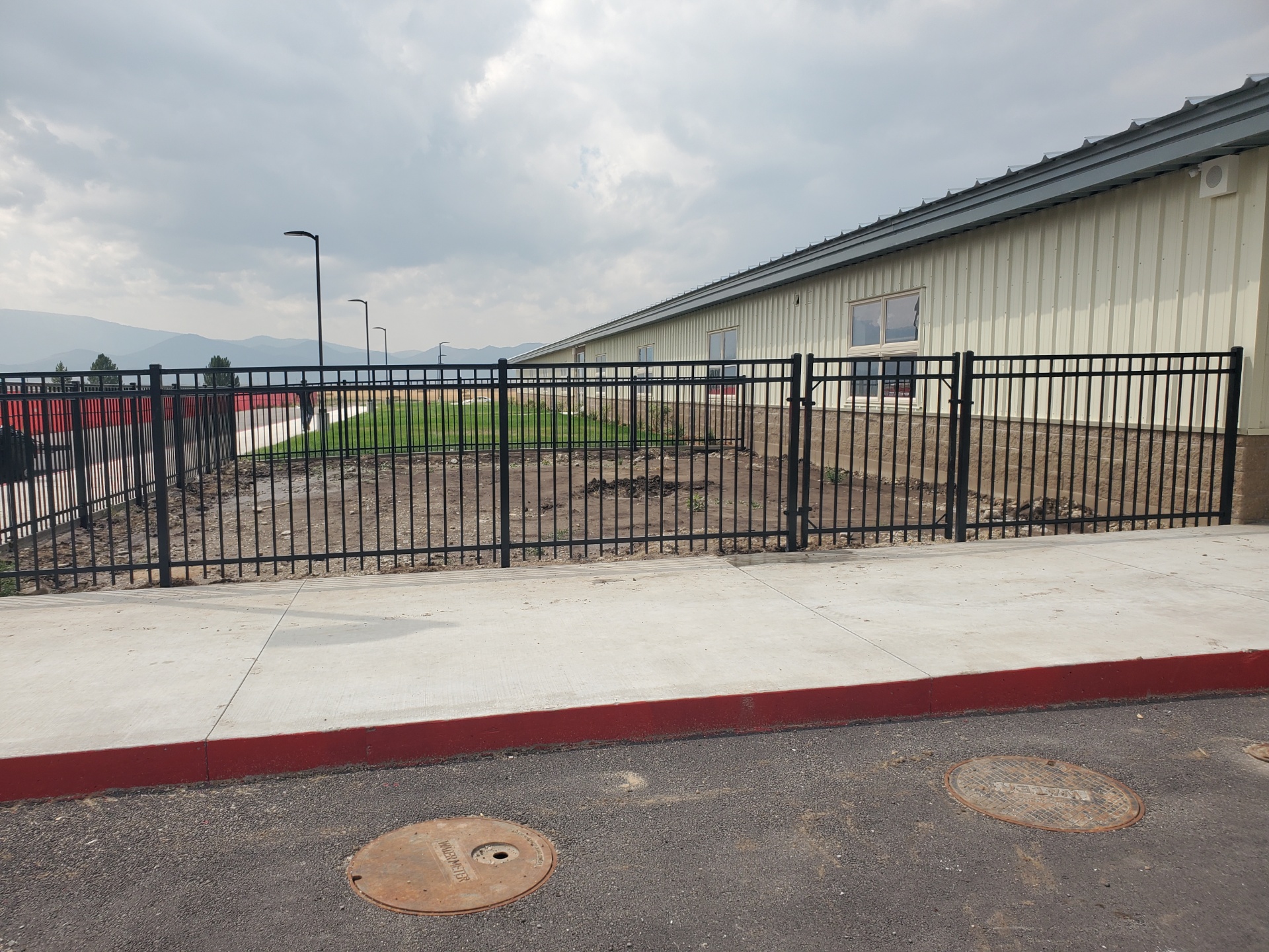 Commercial fence installation project in Utah Commercial fence installation project in Utah