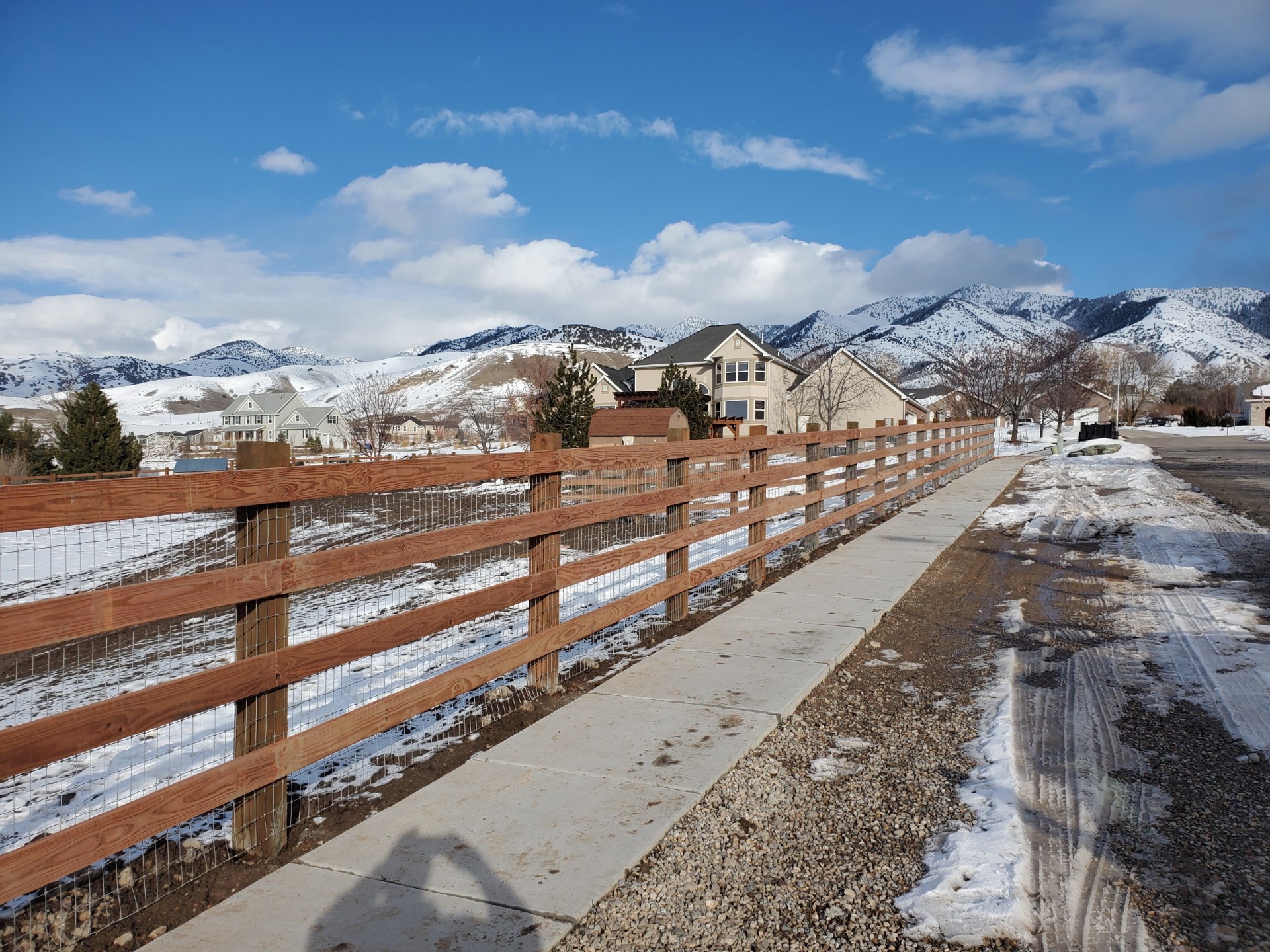 Farm and field fence in Cache County, Utah Farm and field fence in Cache County, Utah