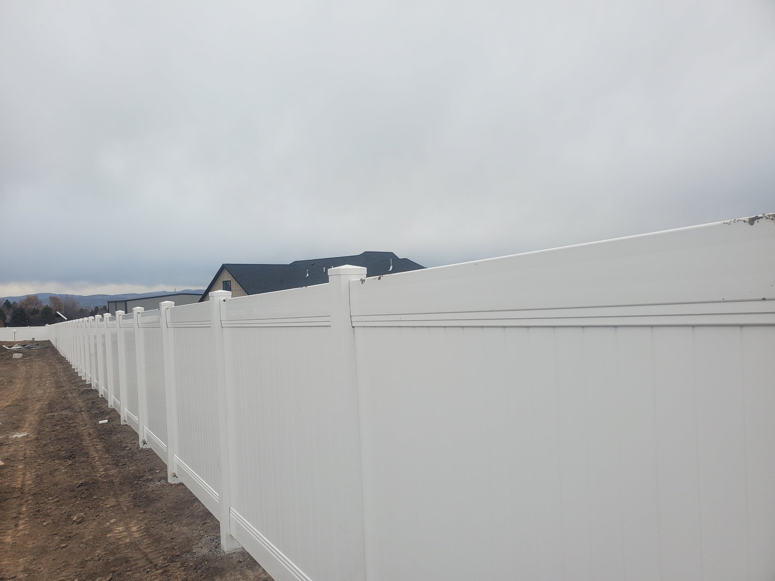 Vinyl privacy fence installed in North Logan, Utah Vinyl privacy fence installed in North Logan, Utah